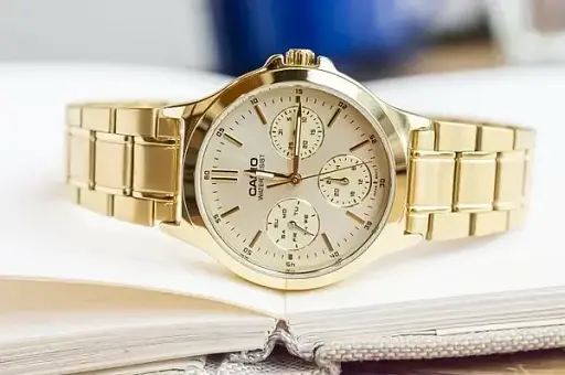 Часы наручные женские Casio LTP-V300G-9AUDF (модуль №5420) - фото 3