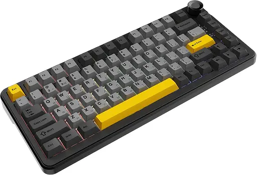 Клавиатура Ajazz AK820 MAX Magnetic switches Black Gray Yellow RGB (AK820MAX-WM-BGY) - фото 2