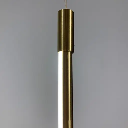 Лінійні підвісні світильники у латунному каркасі довжиною 80 см | Арт. J 014/800 AB | Line F - фото 3