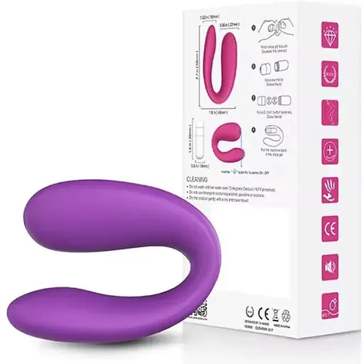Подвійний вібратор Носитий U-подібний вібратор для жінок Клітор G-точка Стимулювати Тор Просування Жінки Дорослі Секс-іграшки