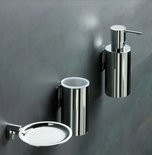 Мыльница Stilhaus Hashi настенная металлическая хром HS09M08, Хром - фото 2