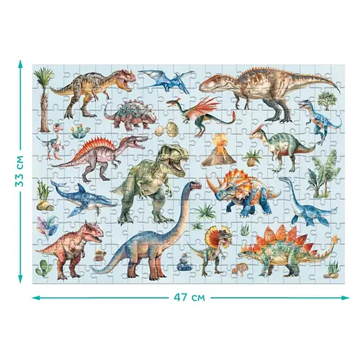 Детский пазл Монтессори "Динозавры" DoDo Toys 200631, 200 элементов - фото 4