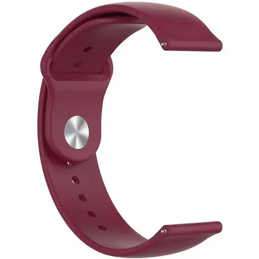 Ремінець DK CDK для Samsung Galaxy Watch3 (R840 / R845) 45mm 22mm Silicone Sport Band (011909) (red wine) - фото 4
