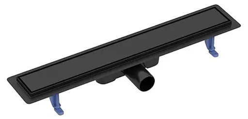 Трап душевой с двухсторонней решеткой Cersanit Tako 80 см Черный (240159) - фото 1