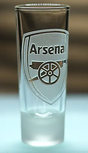 Стеклянная рюмка 60мл ФК Арсенал Arsenal с гравировкой подарок для фаната футбольный стопка - фото 2