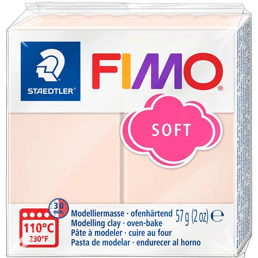 Пластика для бижутерии Soft Телесная 57г Fimo - фото 1