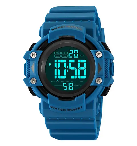 Годинник чоловічий спортивний наручний Skmei 2195 (Синій) - фото 2
