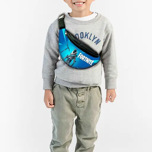 Набір дитячий Fortnite рюкзак 36х27см сумка-бананка, кружка з принтом для хлопчика (01598) - фото 3