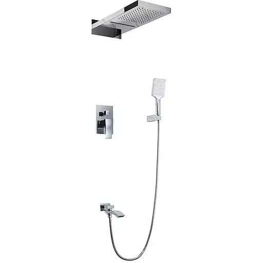 Душова система прихованного монтажу Gappo G7107-70, Хром - фото 1