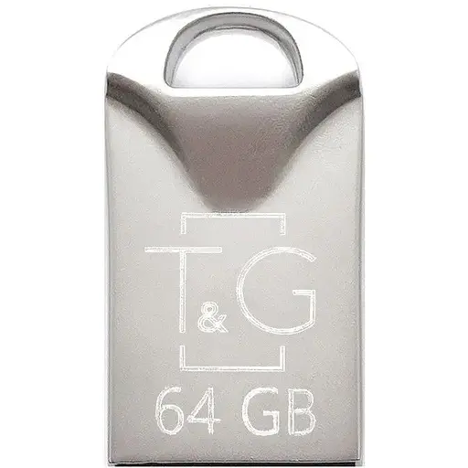 Флеш накопитель USB 64Gb T&G Metal TG106 серебристый USB 2.0 (TG106-64G) - фото 1