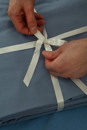 Комплект постільної білизни двоспальний 180х200 см варена бавовна White Dream Сіро-блакитний (2005/1) - фото 3