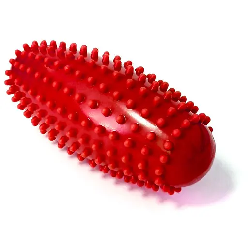 Масажний ролик Almond EasyFit овальний із шипами червоний (EF-1071-R) - фото 1