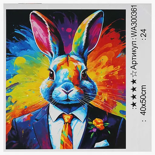 Набор для росписи по номерам WToys, 40x50 см, WA300361