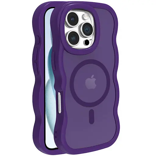 Чохол Epik TPU+PC Undine with MagSafe для Apple iPhone 16 Pro Max 6.9 Purple - фото 1