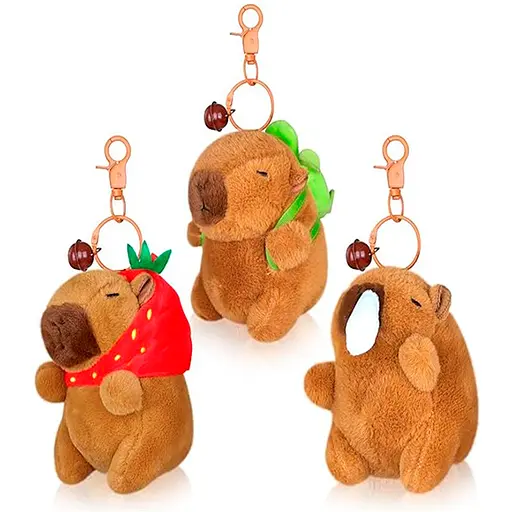Аксесуар для сумки брелок плюшевий Капібара 18 см (В асортименті) - фото 2