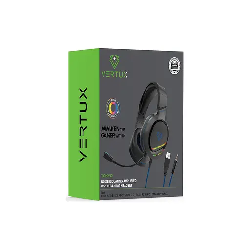 Навушники Vertux Tokyo 7.1 Mini Jack 3.5мм Blue tokyo.blue - фото 2