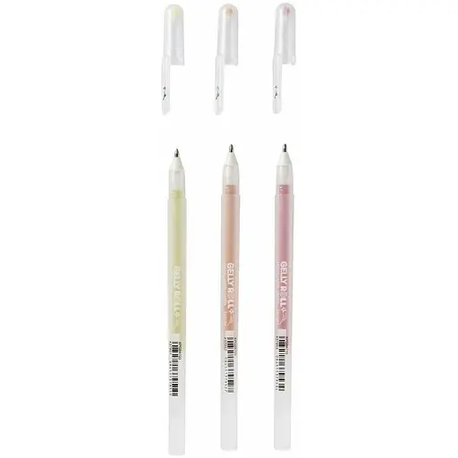 Набор гелевых ручек Sakura Stardust Happy 3цв - фото 3