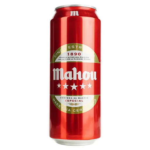 Пиво Mahou 5 Estrellas Especial светлое 5.5% 0.5 л ж/б  - фото 2