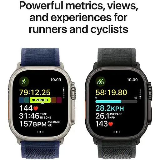 Смарт-часы Apple Watch Ultra 2 GPS+Cellular 49mm Black Titan. Case w. Dark Green Alpine Loop - Large (MX4T3) - фото 4