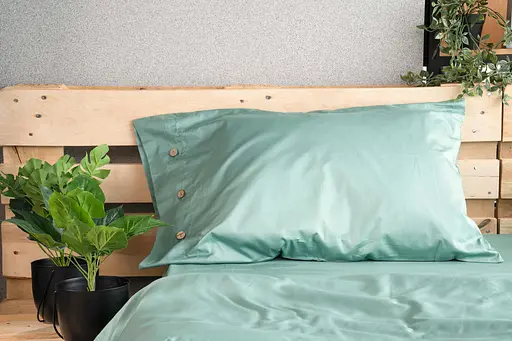 Наволочка Ardesto Mix&Match, 50х70см, 100% хлопок, сатин, шалфей (ART5070PCG) - фото 5