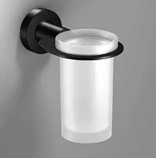 Склянка для зубних щіток Sonia TP Black 166237 чорний - фото 2