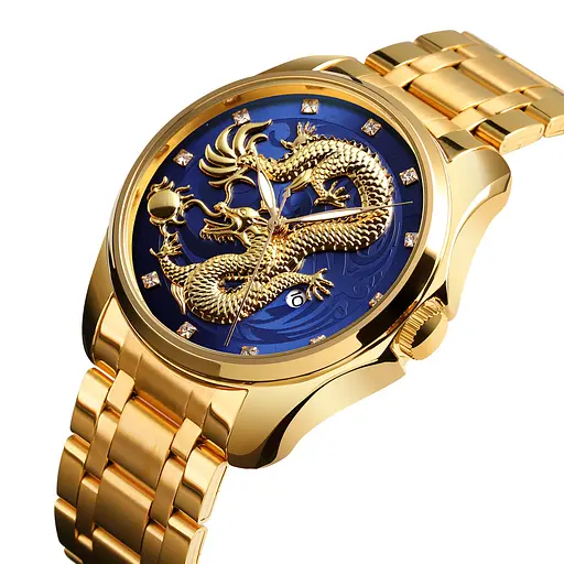 Наручний годинник чоловічий 9193GDBU Gold-Blue Skmei acs0029867 - фото 2