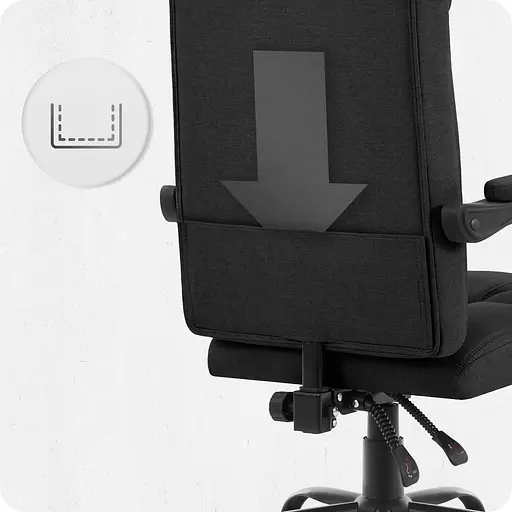 Крісло офісне Cabro C505 Black тканина - фото 5