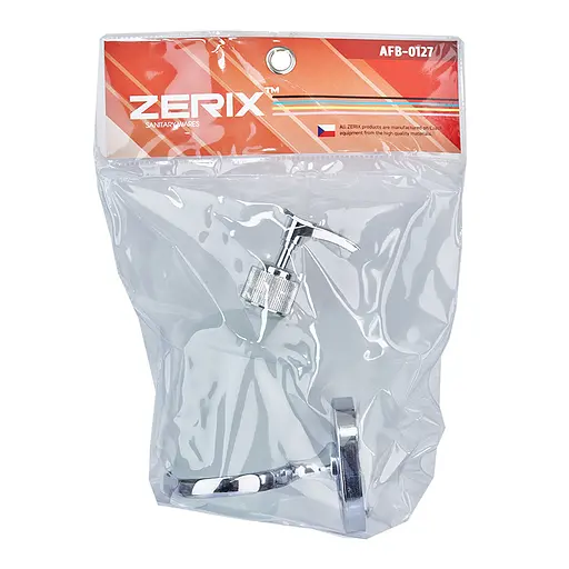 Дозатор для рідкого мила настінний (скло) Zerix AFB-0127 ZX5062, Хром - фото 3