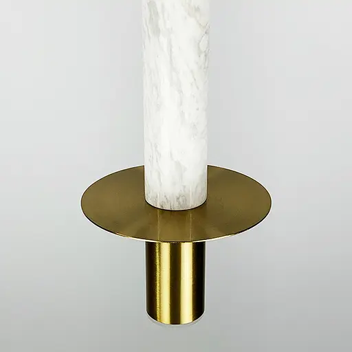 Підвіс Aurea із білим мармуровим плафоном в стилі Ар-деко Line.F SC 3/1 WH - фото 6