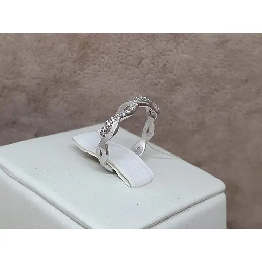 Срібне кільце Qvaliz з фіанітами. 901-00763 16 - фото 3