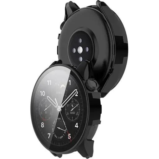 Чехол-накладка DK Пластик Gloss Glass Full Cover для Xiaomi Watch S1 Pro (black) - фото 2