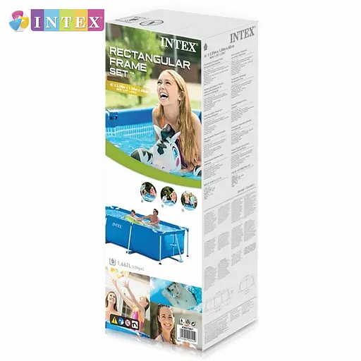 Басейн каркасний Intex 28270 NP прямокутний 220x150x60 см об'єм 1662 л від 6 років - фото 3