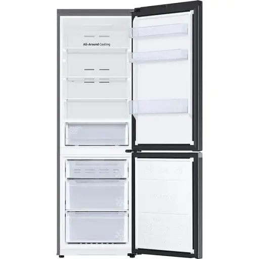 Холодильник Samsung RB34C670EB1/UA Black двухкамерный нижняя морозильная камера No Frost внешний дисплей общий объем 355L полезный объем 228L/112L WiFi A+ 185.3x59.5x65.8 см - фото 4