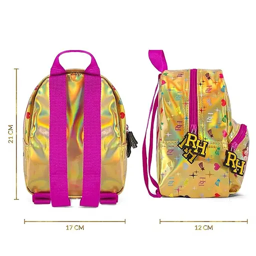 Дитячий рюкзак Perletti Kids Rainbow High золотистий (P13283) - фото 4