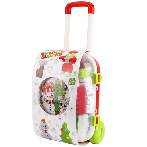 Детский конструктор Новогодний ТехноК 8805TXK в чемодане - фото 1