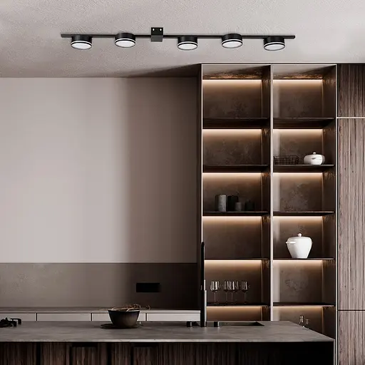 Люстра Ardero ML483-5 під лампу чорний - фото 3