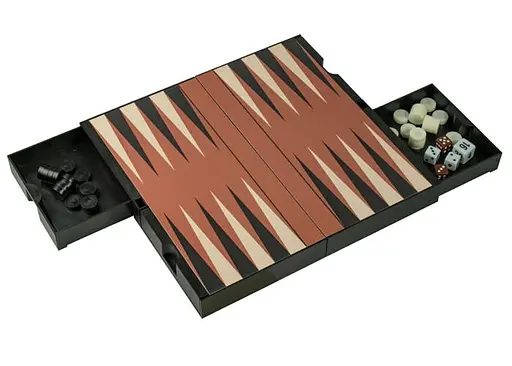 Настольная игра CAYRO Магнитные шахматы-шашки-нарды с отсеками для хранения фигур (поле 24x24 см) (446) - фото 4