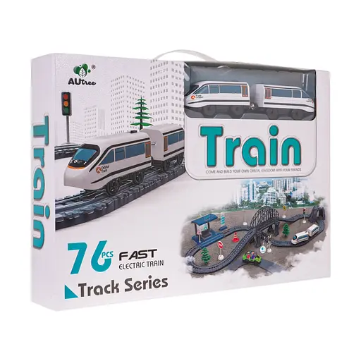 Электропоезд для детей + Аксессуары 76 шт. - фото 7