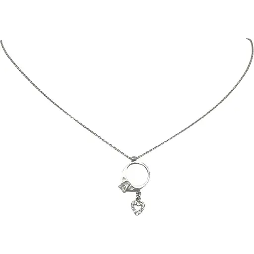 Серебряное колье Золотой квартал с фианитами. Артикул 317314 45