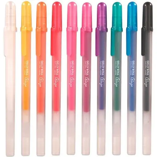 Ручка гелевая Sakura Glaze 3D-Roller Розовый - фото 2