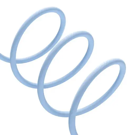 Кабель Baseus Jelly Liquid Silica Gel Fast Charging Data Cable USB to iP 2.4A 2m Blue - фото 7