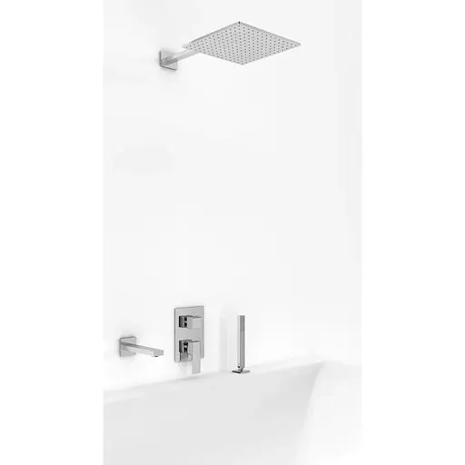 Душова система Kohlman Excelent 40 chrome + BOX прихованого монтажу QW211HQ40-007, Хром - фото 1