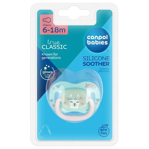 Пустушка Canpol babies Exotic Animals силіконова кругла 6-18 міс. лама (34/934_lama) - фото 3