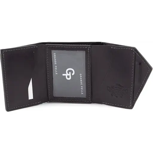 Кожаный кошелек Grande Pelle 10х9.5х2 см acs0029301 - фото 3