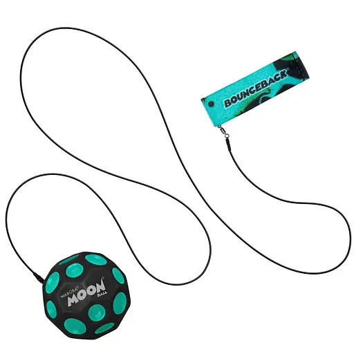 Мяч-прыгун на резинке Waboba Space бирюзовый (2986096054357) - фото 1