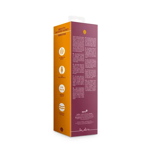 Вібратор-кролик Loveline Smooth Silicone Rabbit 20 см (вишневий) - фото 19