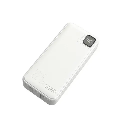 Зовнішній акумулятор WUW Y138 20000 mAh 22.5W білий - фото 1