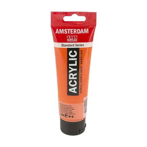 Краска акриловая Amsterdam 398, Нефтеловый красный светлый 120 мл