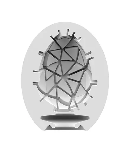 Мастурбатор яйцо Satisfyer Egg Single Crunchy белый - фото 2