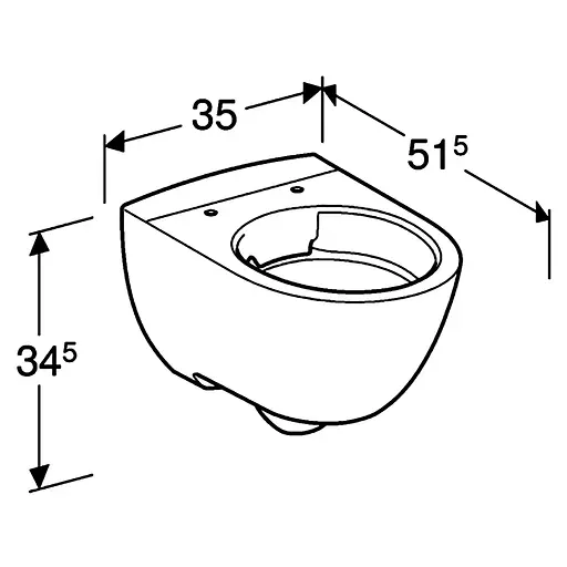 Унитаз подвесной Geberit Modo Rimfree 502.939.00.1 с сидением Soft Close Click2Clean, Белый - фото 2